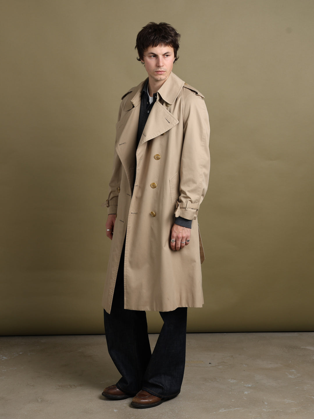 Burberrys Trench Coat Beige Men's L - front