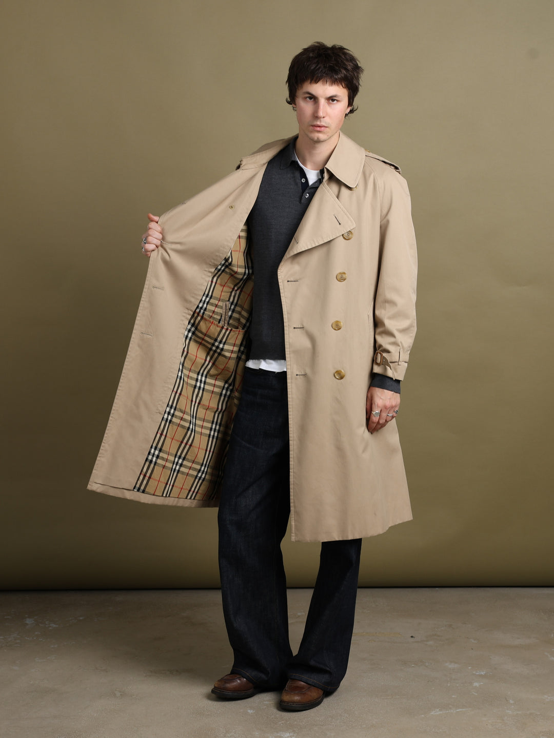 Burberrys Trench Coat Beige Men's L - back