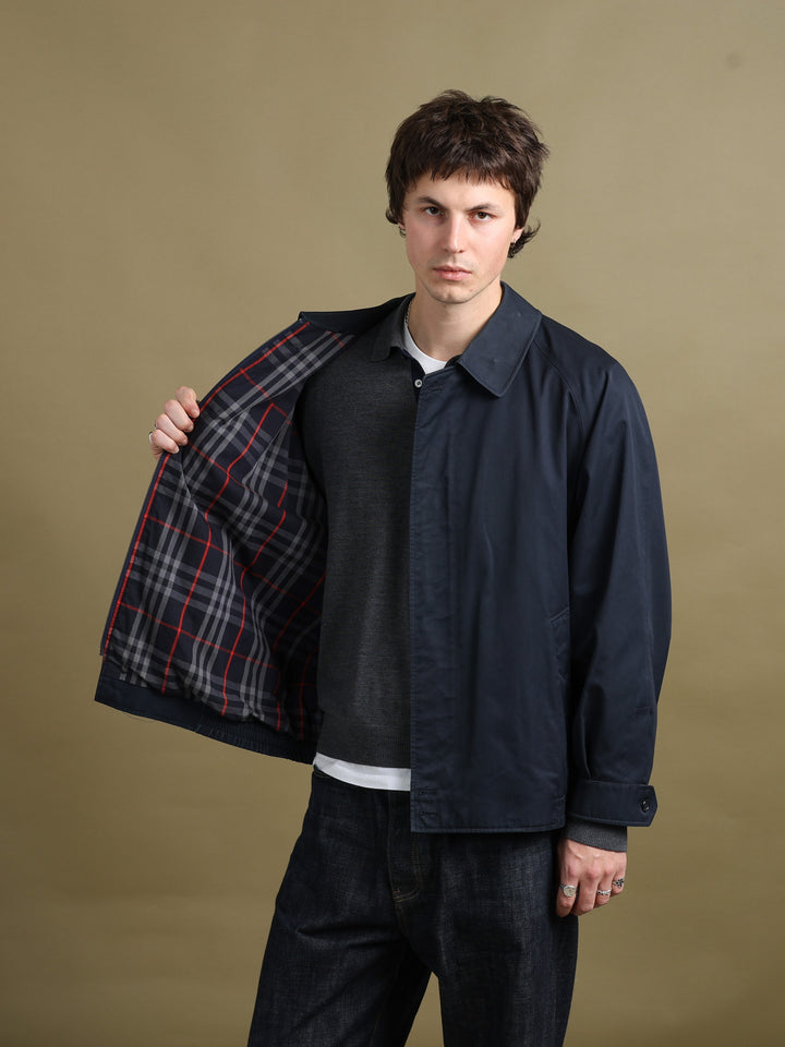 Burberrys Harrington Jacket Navy Men's L - styled
