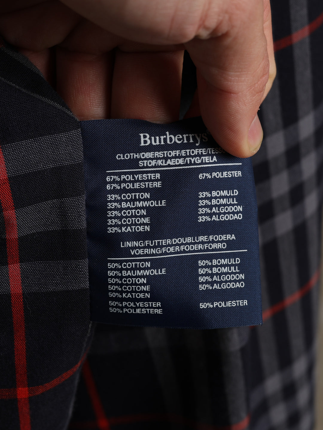 Burberrys Harrington Jacket Navy Men's L - detail 5