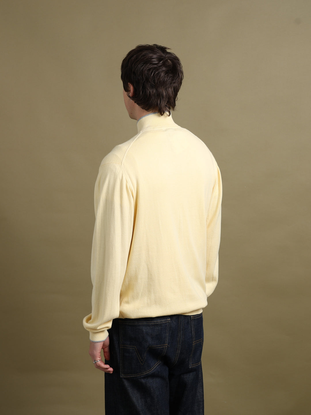 Burberry London Quarter Zip Jumper Yellow Men's L - detail 1