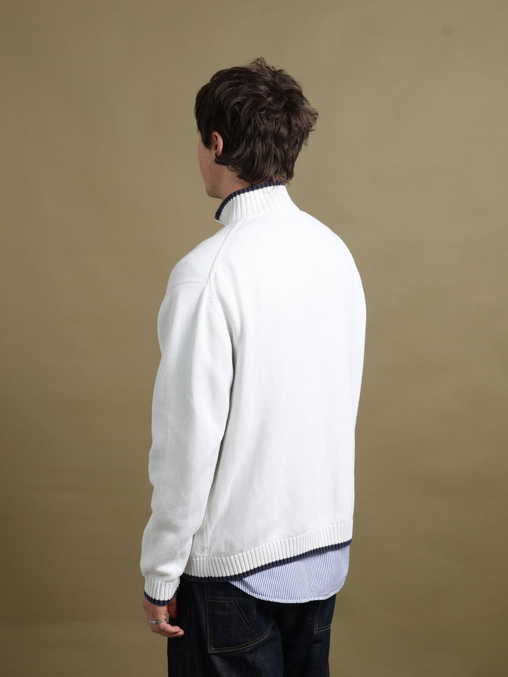 Yves Saint Laurent Full Zip Jumper White Men's L - detail 1
