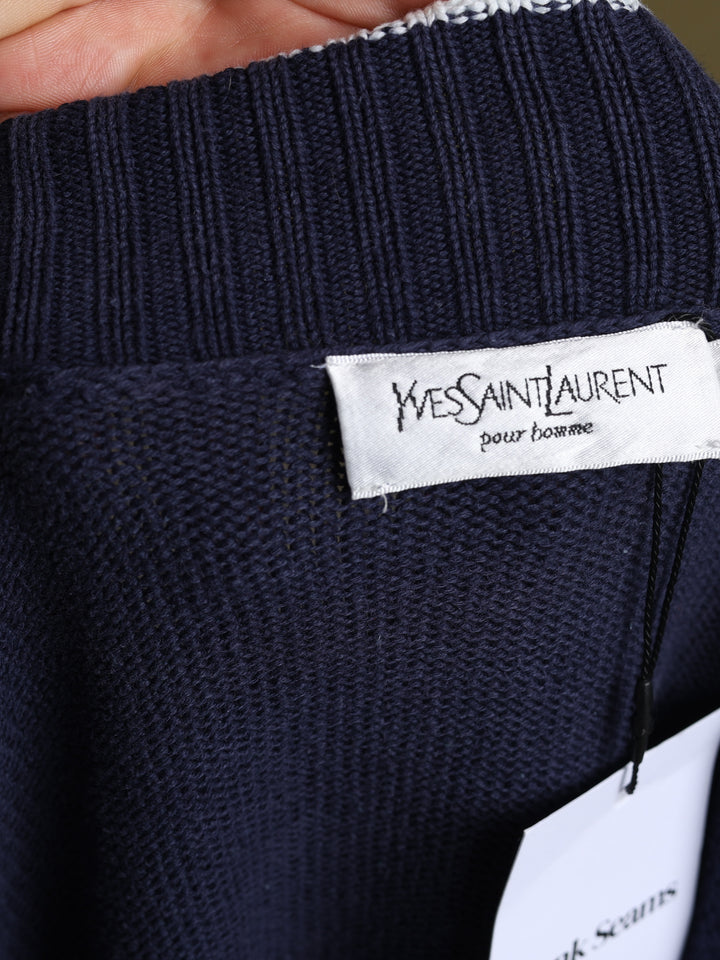 Yves Saint Laurent Full Zip Cardigan Navy Men's M - detail 3